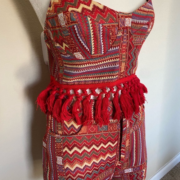Aztec Print Matching Set - Top size L, shorts size M - Picture 3 of 5